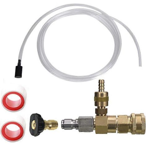 [LCS] Kit d'injecteur de produits chimiques réglable, injecteur de savon, raccord rapide 3/8 pouce (1/5)