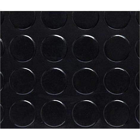 PAVIMENTO PVC CIRCULOS NEGRO 1,3 M 20MT ROLLO (1/3)