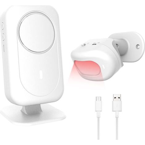 1 receiver and 1 detector Wireless motion detector, door alarm, bed alarm for the elderly, welcome doorbell