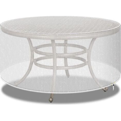 Rattan Furniture Covers around Waterproof Patio Table - Round - Extra Large 130x71cm Transparent (1/5)