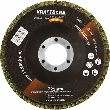 Disco lamellare 125 mm P100 KD968 (1/5)