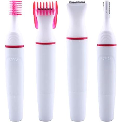 Épilateur Visage Électrique et Tondeuse Sourcils, Rose, Indolore, Hypoallergénique, Précis, Silencieux (1/5)