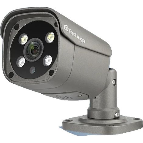 Cámara de seguridad para el hogar, resolución de 5 MP, lente de 3,6 mm, alimentación PoE de 48 V, visión nocturna infrarroja, audio bidireccional. (1/4)