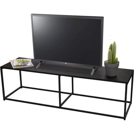 Meuble TV métal noir Madison (1/2)