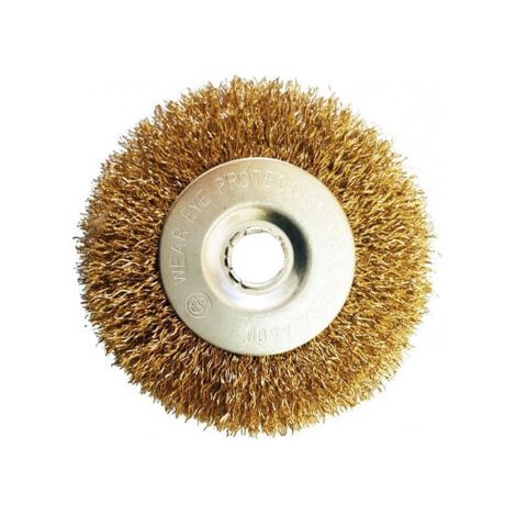 Lot De 2 Brosses En Acier, Forets De 4'' Pour Meulage, Brosses Circulaires, Fil De Laiton