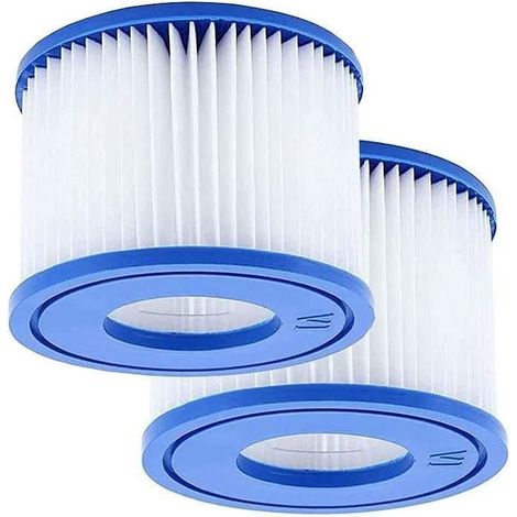 Cartouches Filtrantes pour Piscine, 2 Pièces Filtre de Rechange pour Piscine à Remous pour Cartouche Filtrante Bestway VI[L1002] (1/4)