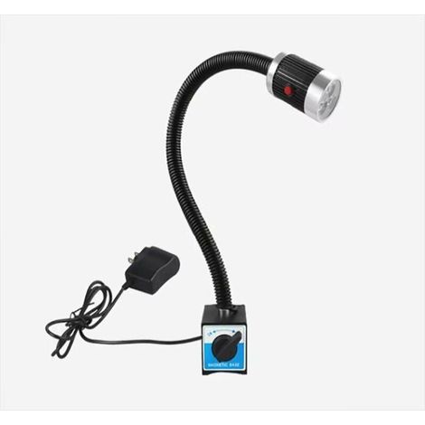 Lampe De Machine - Lampe Led Magnetique 9 W - Bras Flexible Etanche - Pour Etabli Tour Fraiseuse Cnc - 1 Unite (1/5)
