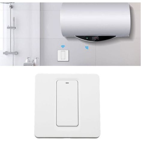 Interrupteur de chauffe-eau WIFI APP Contrôle vocal Minutage Interrupteur tactile intelligent AC100-240V-- (1/5)