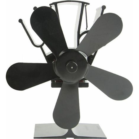 Fuel-efficient thermodynamic stove fan for fireplaces and stove accessories, eco-efficient fan, 5 blades (1/5)