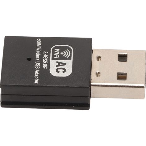 Carte WiFi USB Double Bande 600Mbps RTL8811AU Compatible Windows 10/11 (1/5)