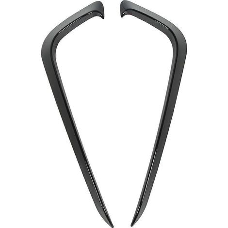 2 Stück Frontnebelscheinwerferrahmen Stoßstangenspoiler Zierleiste Glänzend Schwarz Lichtabdeckung Splitter Diffusor für B7 S (1/5)