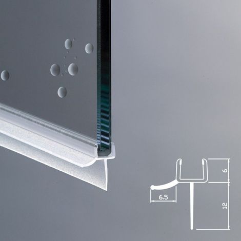 Guarnizione Box Doccia con Gocciolatoio Vetro 6mm EC-12-219