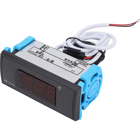 Digitales Thermostat, 0,1 °C Genauigkeit, 0,5 °C Präzision, Temperaturregler mit Dual-Display und 12-V-Wechselstromtransformator (1/5)
