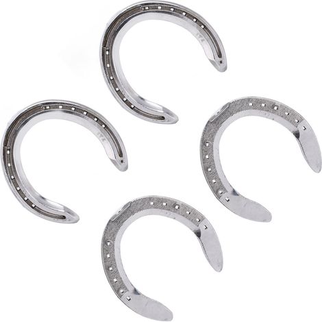 4 fers à cheval en alliage d'aluminium, légers, fiables et pratiques, accessoire d'équitation pour hippodrome et ferme, n° 5 (1/5)