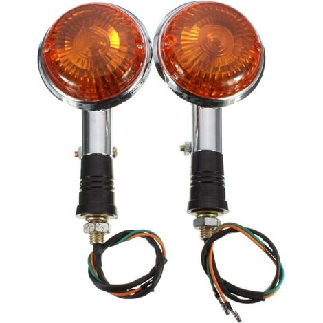 Voyant Clignotant Ambre Objectif pour Yamaha Virago Xv1100 1985-1999 (1/5)