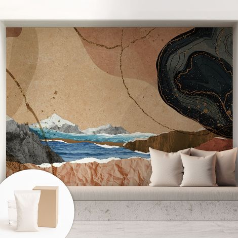 Carta Da Parati - Fotomurale In Vlies - per Decorazione pareti - Per La Cucina Camera Da Letto Per La Soggiorno Paesaggio astratto 208x146 cm (1/5)