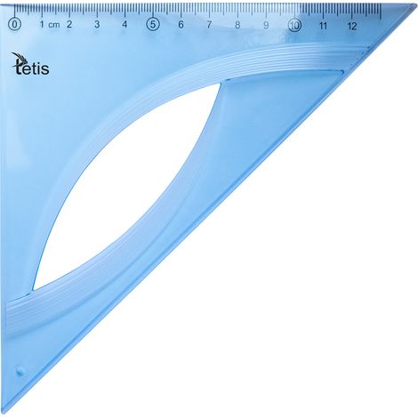 Set isoscele quadrato blu 13 cm (1/2)