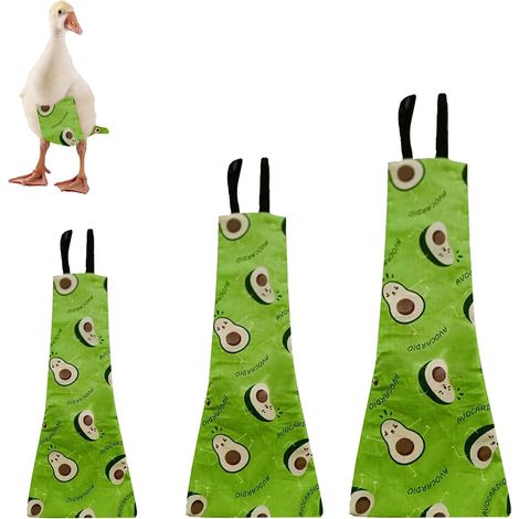 Waschbare Geflügelwindel mit Hühner-/Enten-/Gänsemotiv, für Hühner und Hähne, 1 Pack (Avocado, klein)