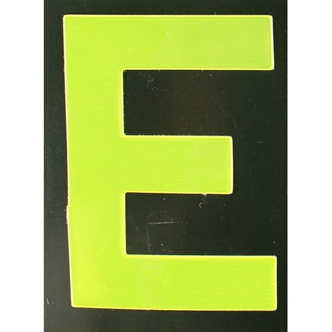 Conacord Reflektierender Klebebuchstabe E gelb E Buchstabe (1/2)