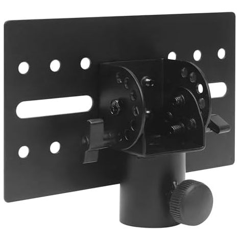 Trépied rotatif en métal pour haut-parleur DJ, convient pour les supports de haut-parleur de 35 mm de diamètre (noir) (1/5)