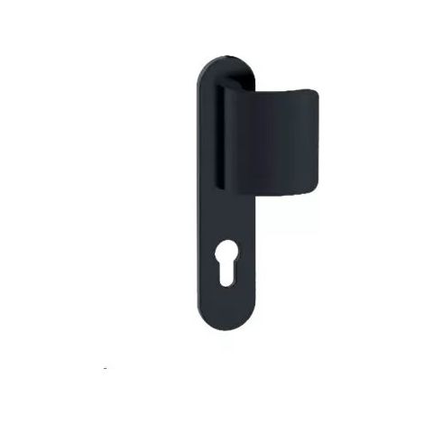 Ensemble de béquille Logio - BEZAULT - Onyx - Plaque 199 x 42 mm - entraxe de fixation 165 mm - Palière - clé I