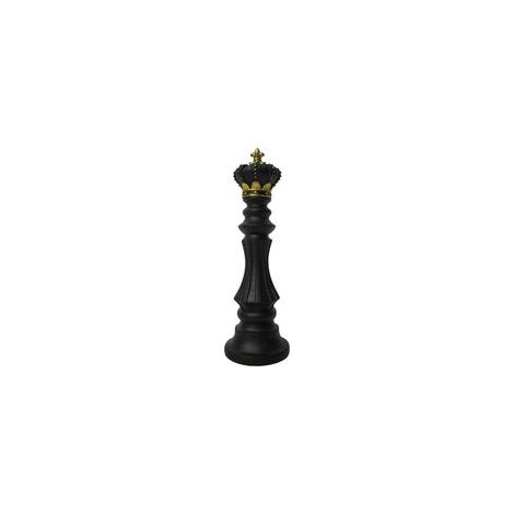 Scultura degli scacchi - Decorazione internazionale - Scacchi - Statua in resina - Collezione privata (Corno del re nero QH - 21011) - Crezuo
