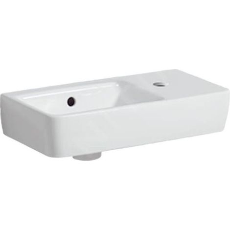 Geberit Selnova - Lave-mains 500x250 mm, avec un trou de robinetterie à droite, avec trop-plein, blanc 501.513.00.7 (1/2)