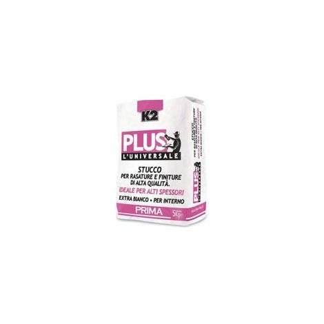 K2 PLUS L'UNIVERSALE STUCCO PER RASATURE E FINITURE ALTI SPESSORI- - Kg.5 in sacco - 4 pezzi K2