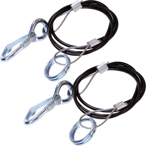 2x Abreißseil mit Haken und Ringen 100cm (1/3)