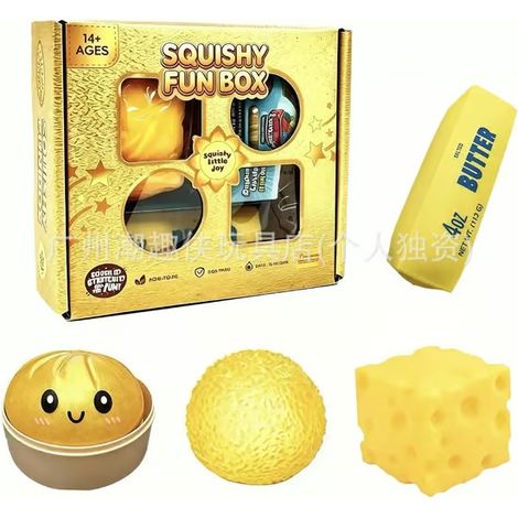 LYERCW - Jouet anti-stress - Lot de 4 jouets anti-stress B (1/5)