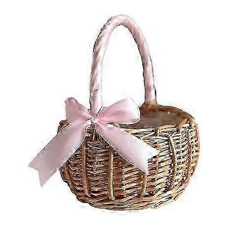 Paniers tressés écologiques avec poignées multifonctionnelles, parfaits pour les cadeaux d'anniversaire. (1/5)