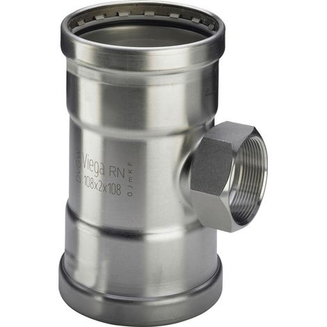 Viega Sanpress Inox XL-T, d1 88,9, Rp 2, d2 88,9 Acero inoxidable Modelo 2317.2XL, 482893