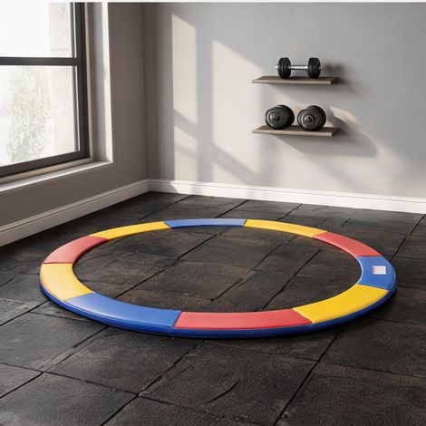Coussin de protection pour trampoline rond Ø244 cm avec housse (1/5)