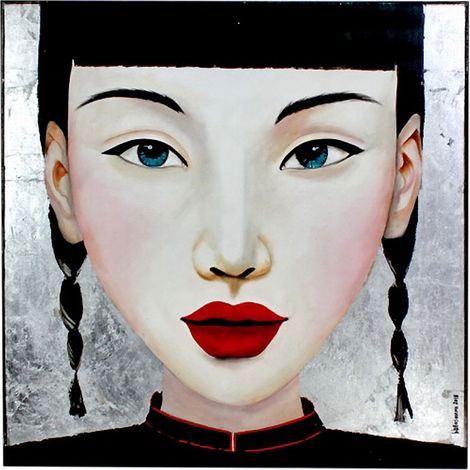 Peinture Ying multicolore 100x3x100cm (1/2)