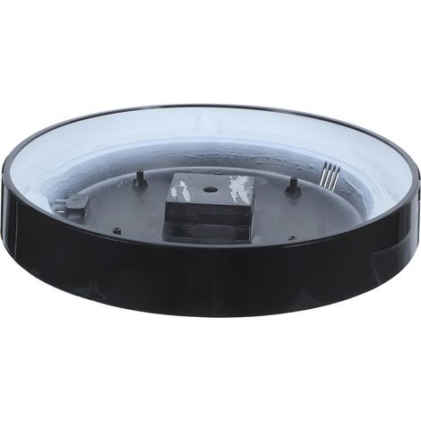 Couvercle de Boîtier D'horloge Murale en Plastique Noir avec Mécanisme Sécurisé et Assemblage Facile pour Décoration Murale Minimaliste (1/5)