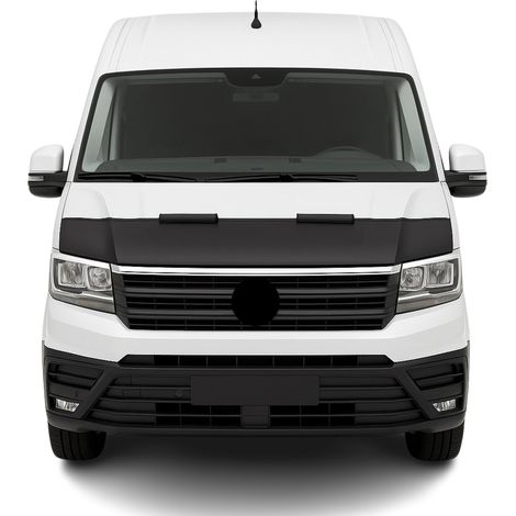 OMAC Protège Capot pour VW Crafter 2017-2026 Masque de Voiture Vinyle Noir
