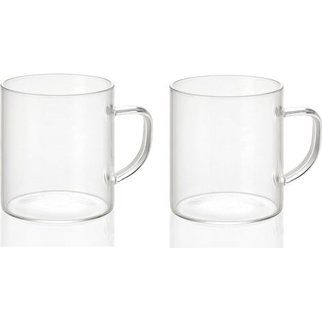 Tazas de vidrio 300 ml ø7,5 x 8,5 cm, 2 uds (1/4)