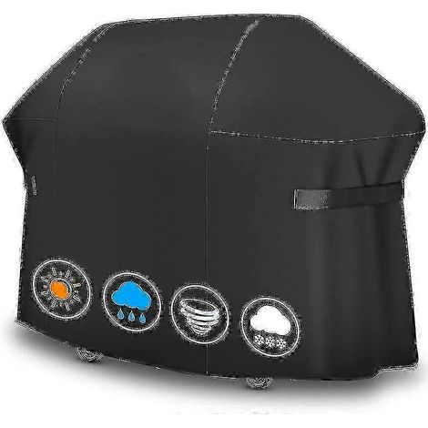 Housse de protection compatible avec les barbecues à gaz Weber Summit série 600 (670, 650, 620) et Genesis 435 (modèle 2022), 147 x 61 x 117 cm (58 x 24 x 46 po), KFWHBYV (1/4)