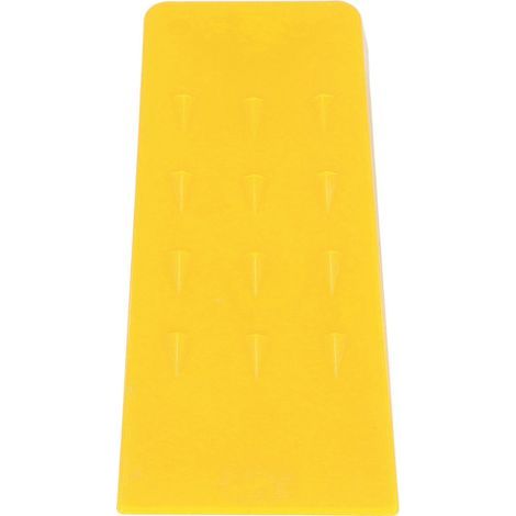 Coin de bûcheronnage de 20 cm avec pointes, accessoire de tronçonneuse pour l'abattage et le fendage du bois, en plastique ABS, jaune (1/5)