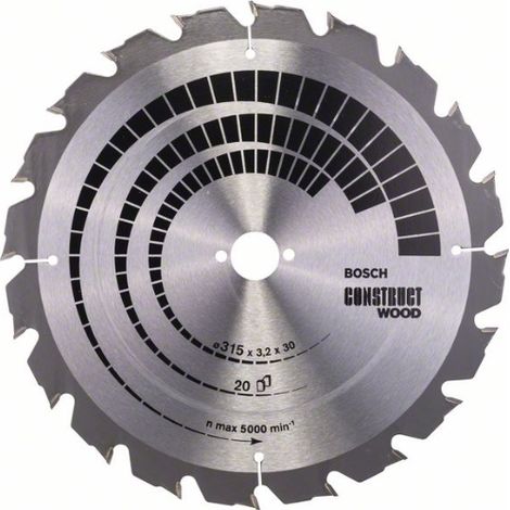 Lama circolare in legno PRO Construct, 315 x 3,2 x 30 mm