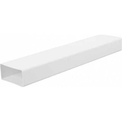 Conducto de ventilación plano de 110x55 mm y 1 m.