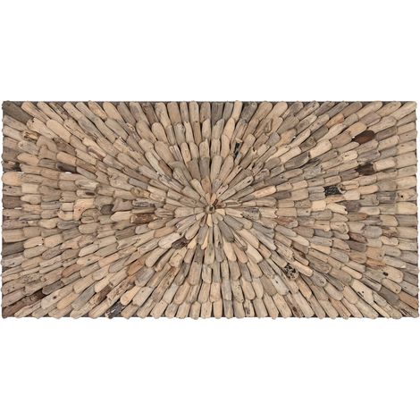 Decoracion Pared Madera 120X10X60 Natural (1/4)