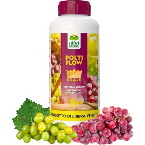 Polti Flow Bordolese Biologico - Concime con Rame Naturale + Boro Per Piante - Contro Peronospora Oidio Verderame Liquido Concentrato 500 ml