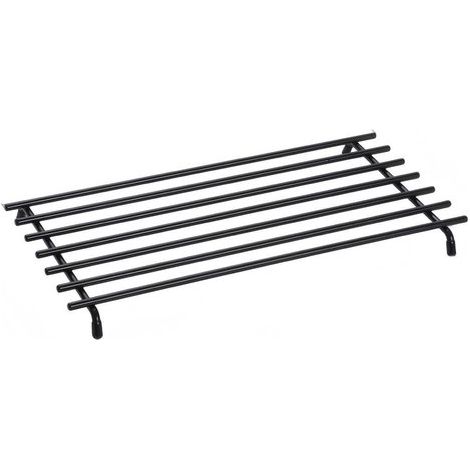 Alfombrilla resistente al calor – Resistente al calor – Protector de encimera – Grande – Rectangular – Acero con recubrimiento de polvo negro (1/5)
