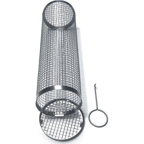 Panier À Griller - Grill Basket En Acier Inoxydable 304 - Pour Barbecue Extérieur Et Intérieur - 30 x 9 cm - 1 Pièce (1/5)