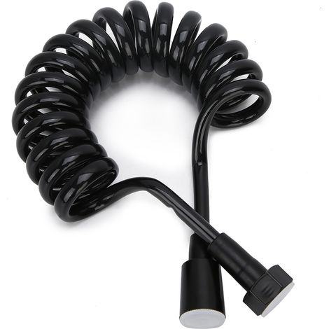Flexible Raccord de Douche Bidét 2m PU et Cuivre Retractable Automatique et Anti-nœud (1/4)