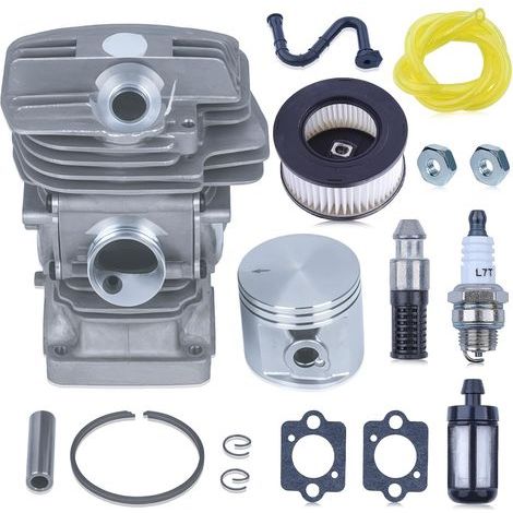 LinDuxe Big Bore Zylinderkolbensatz für Stihl MS291 MS291C MS 291 MS271 MS271C MS271 Kettensäge, 47 mm Zylinderkolbensatz für Stihl MS291 MS 291 Motorteile, ersetzt 1141 020 1206 1141 020 1201