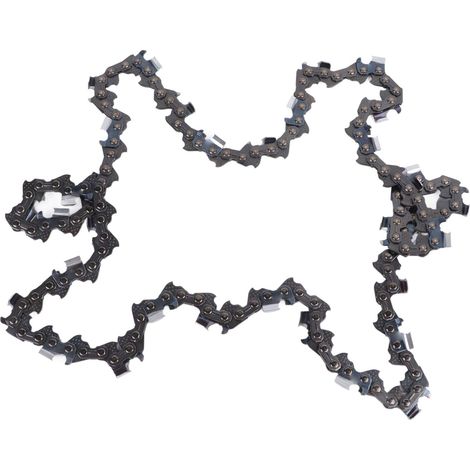Chaîne de tronçonneuse 3/8" en métal, stable, incisive et précise, 68 maillons d'entraînement, 34 lames, pour l'exploitation forestière et le bois. (1/5)