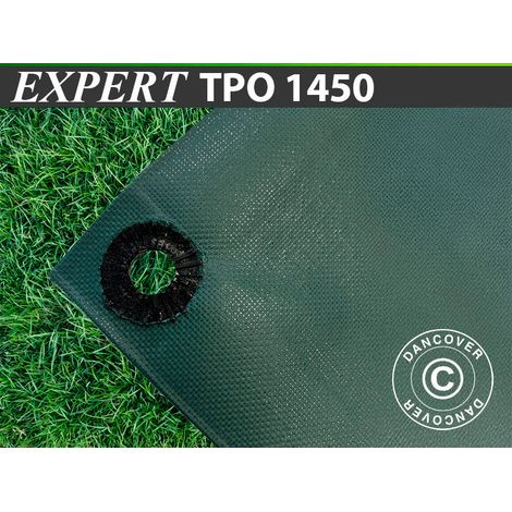 Bâche 10x12m, TPO, 350 g/m², Vert - Dancover