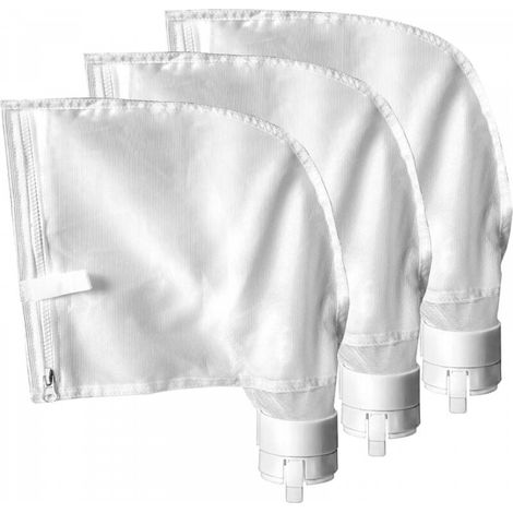 Lot de 3 Sac à Fermeture Éclair de Remplacement Compatible avec pour Polaris 360, 380 Nettoyeur de Piscine Tous usages Sac de Filtration pour Polaris Sac de Filtration (1/5)